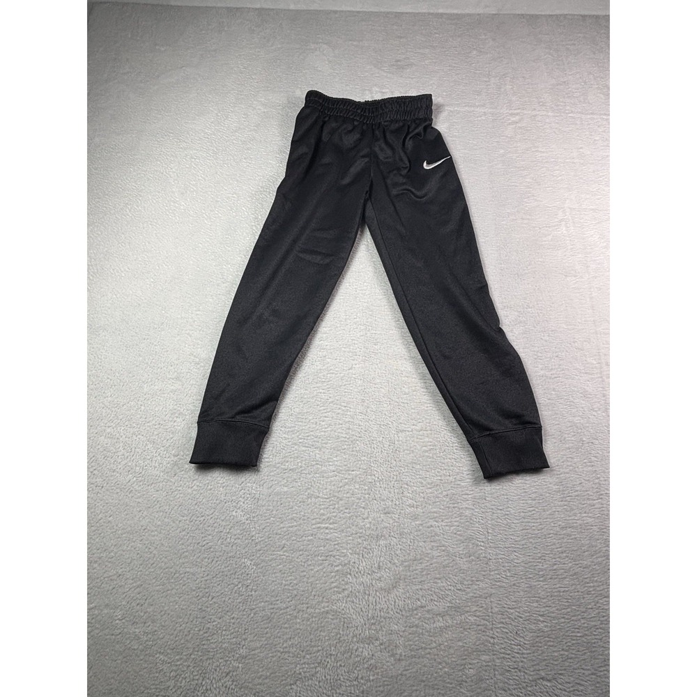Nike Pants Boy's 7/Large Black Elite Dri-Fit Cuffed Basketball Jogger Training